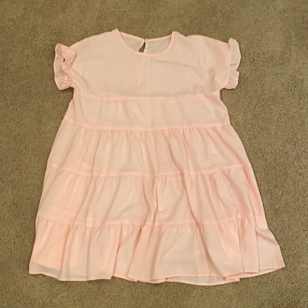 Light Pink Ruffle Dress